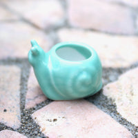 Miniature Snail Pot, Teal