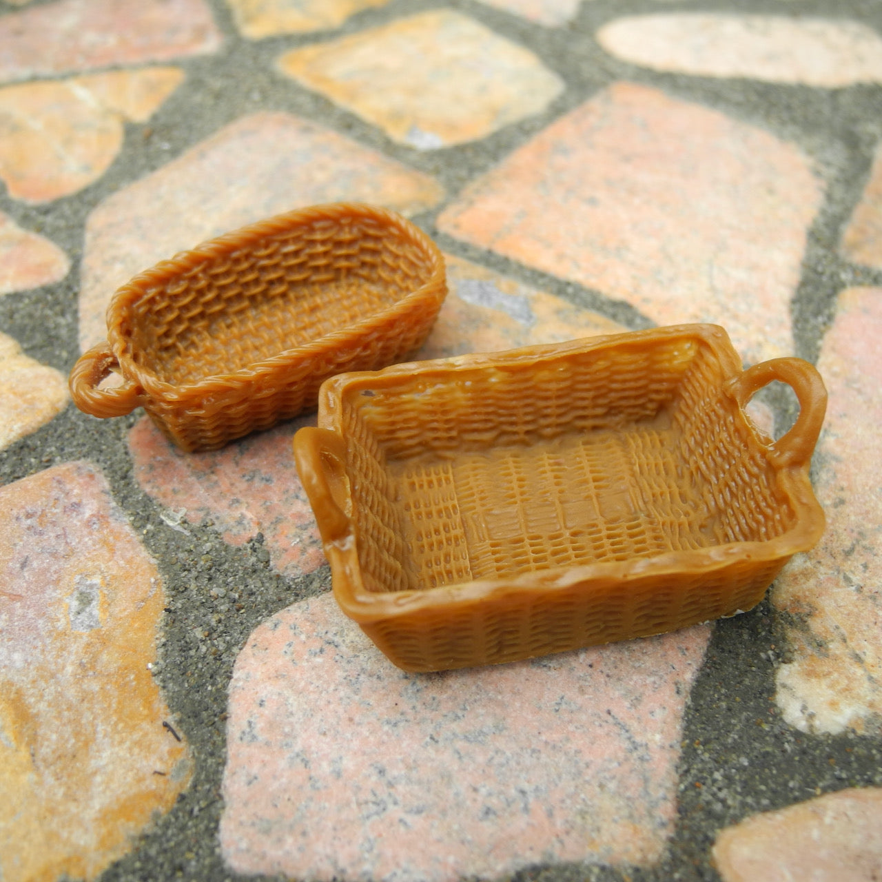 Wee Baskets, Set of 2, Golden Brown