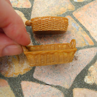 Wee Baskets, Set of 2, Golden Brown