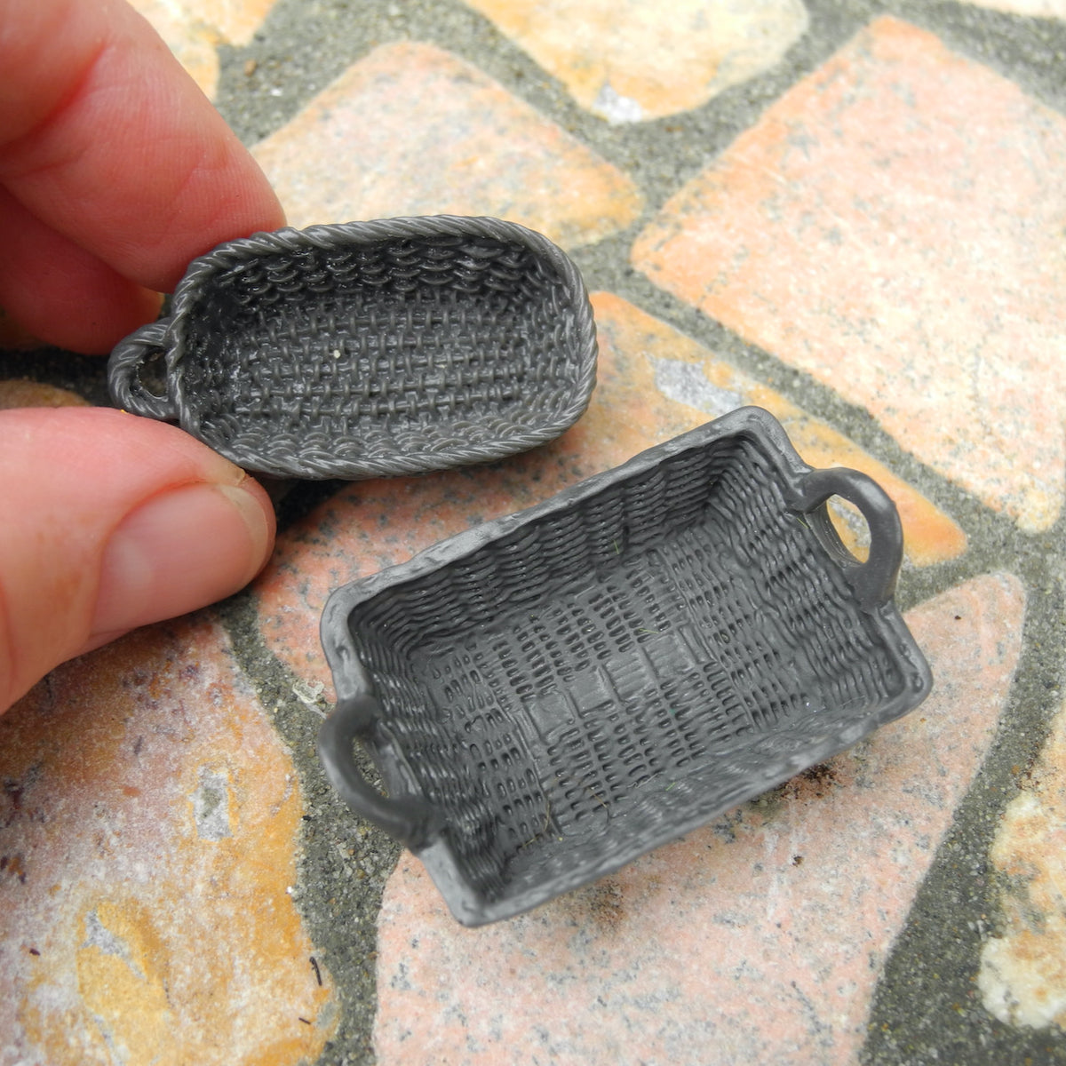 Wee Baskets, Set of 2, Gray