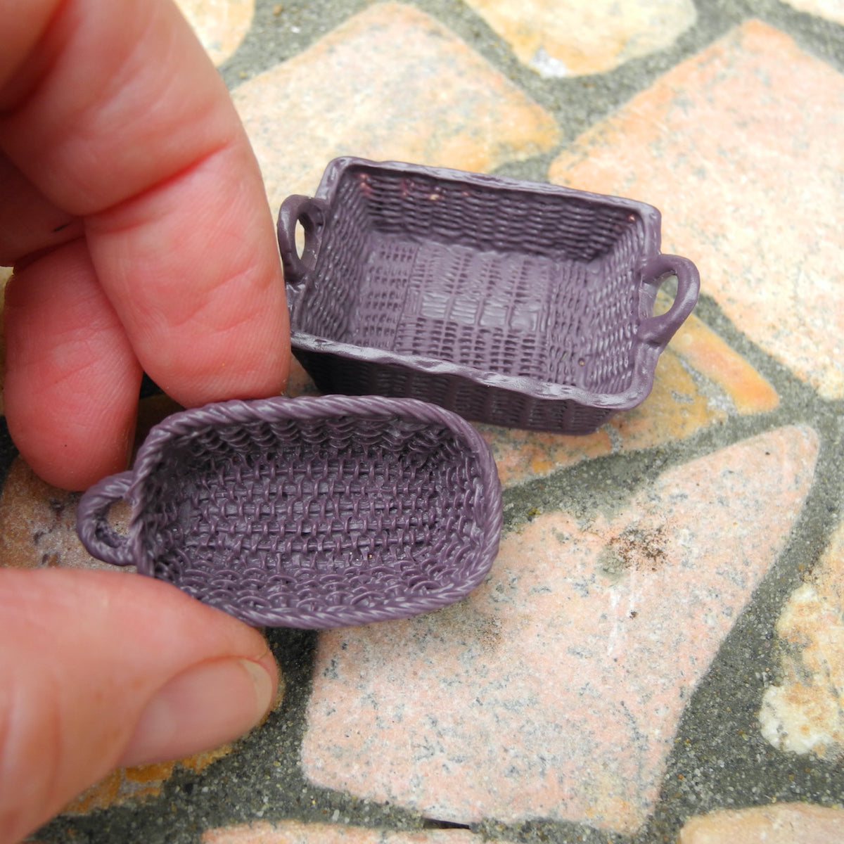 Wee Baskets, Set of 2, Purple