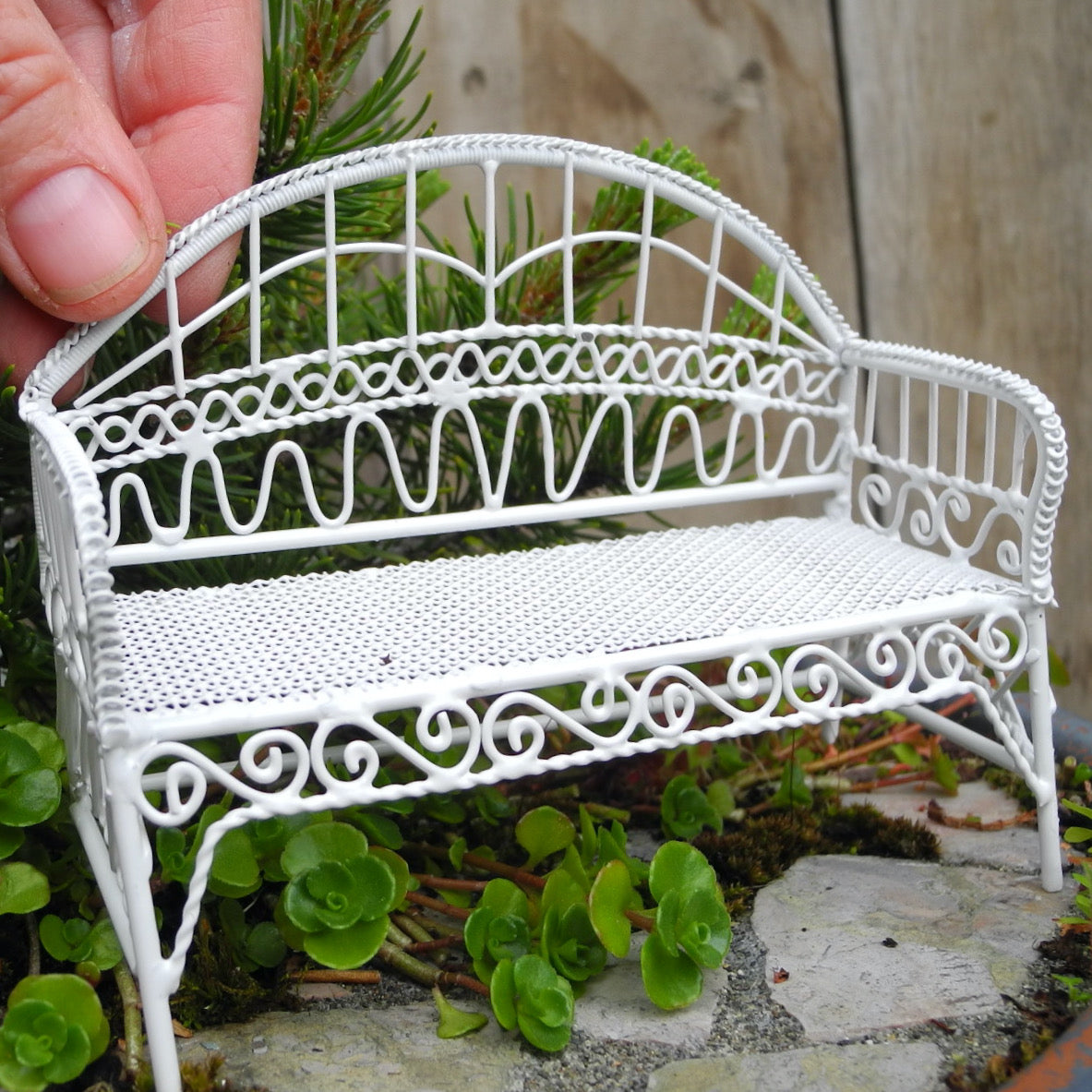 Mini Sunset Bench, Metal