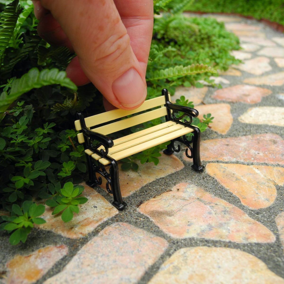 Mini outdoor bench sale