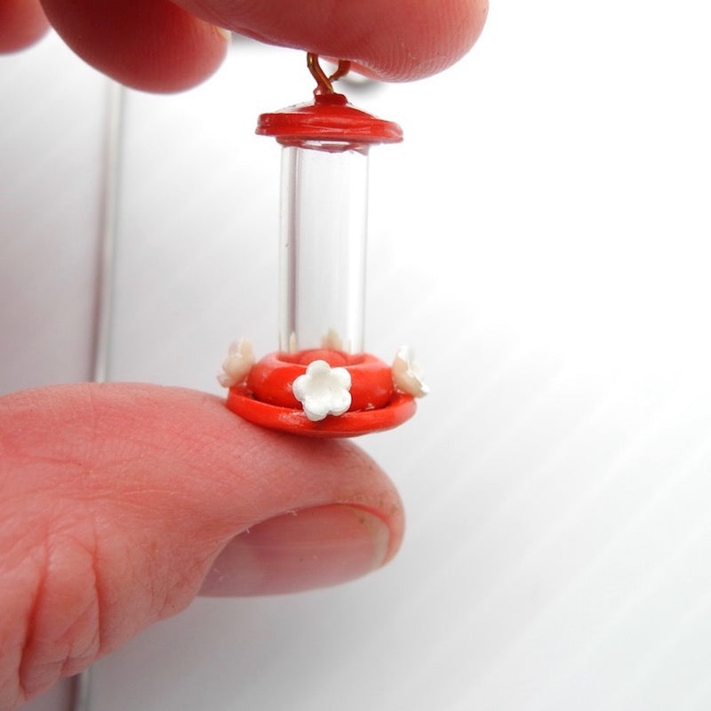 Mini Hummingbird Feeder with Hook