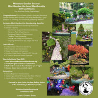 Miniature Garden Society -Mini Garden Lite- 1 yr Subscription