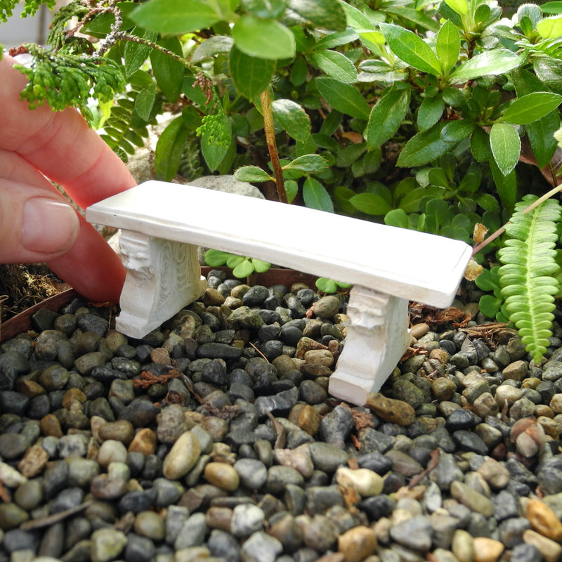 Mini Halloween Wonky Bench - Faux Stone