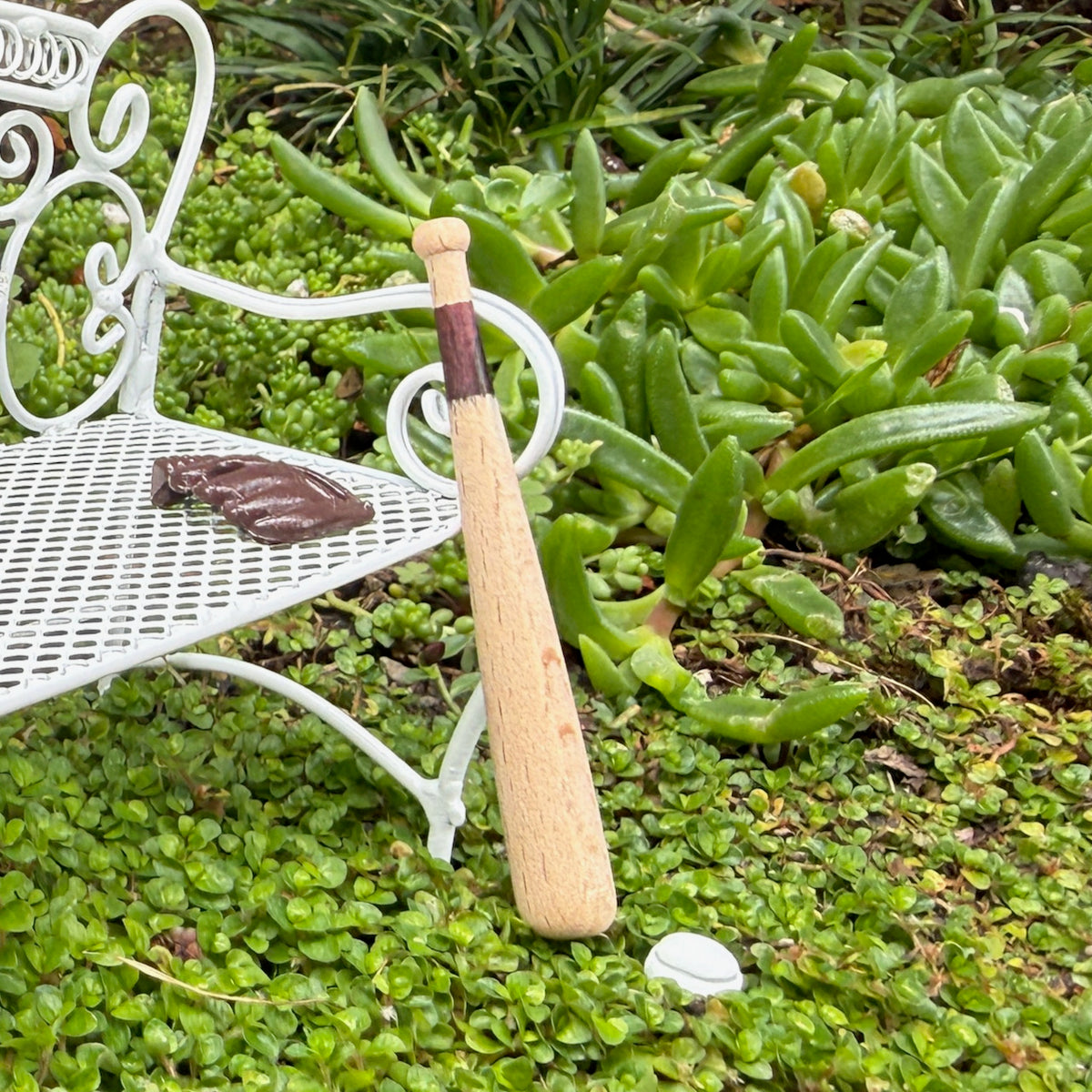 Miniature Baseball Set, Glove, Ball, Bat