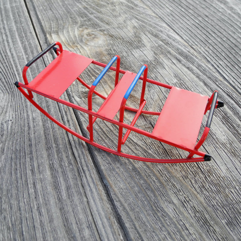 Miniature Red Teeter Totter