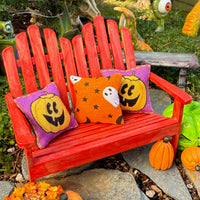 Mini Halloween Patio Cushions Set of 3 - Ghosts & Jack-o-Lanterns