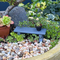 Miniature Garden Faux Stone Bench, Staked