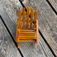 Mini Adirondack Garden Rocker, Walnut