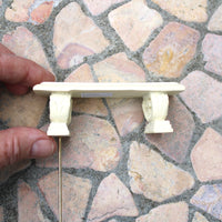 Miniature Garden Ivory Stone Bench