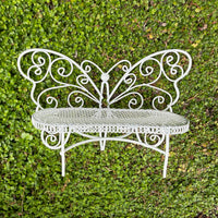 Miniature Butterfly Garden Bench