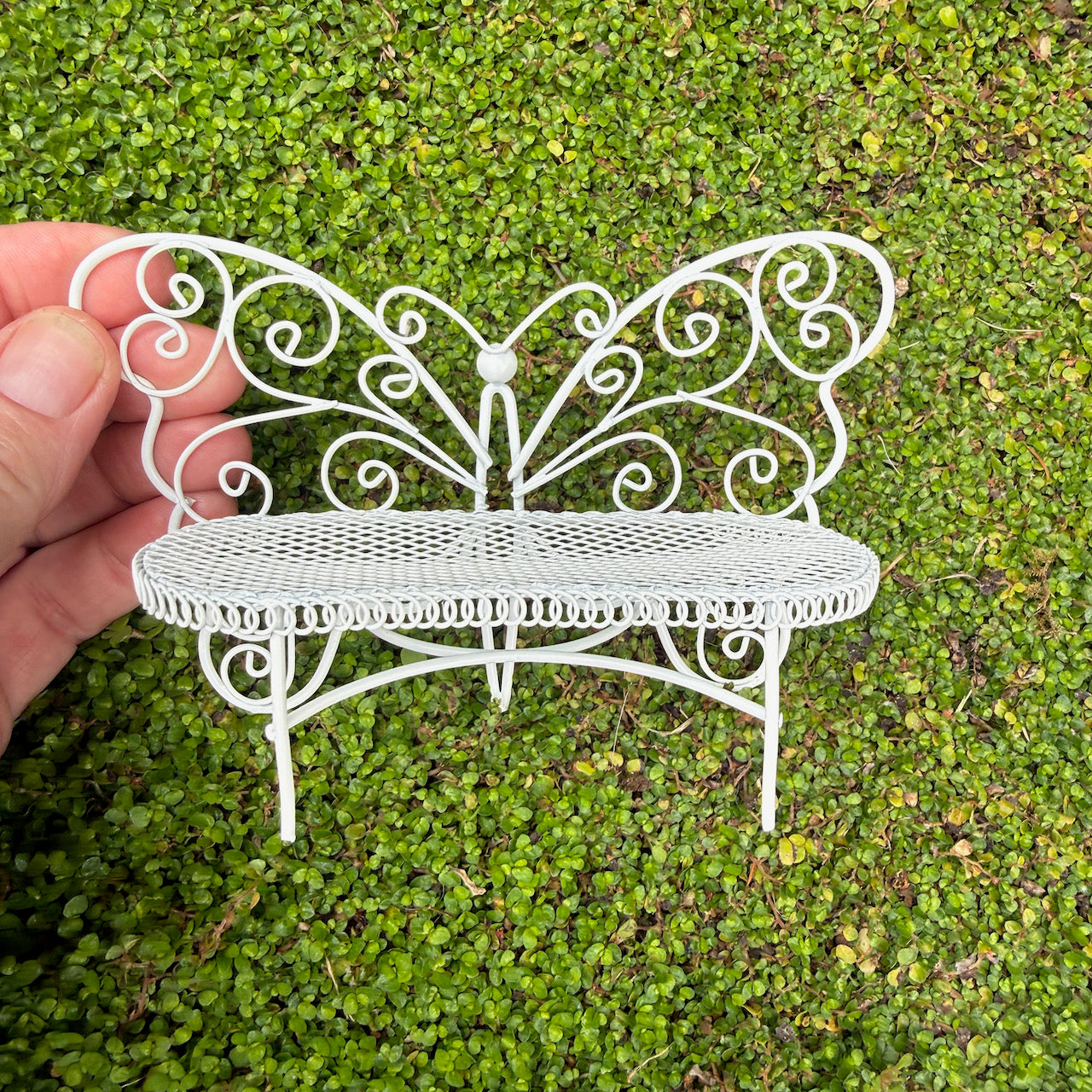 Miniature Butterfly Garden Bench
