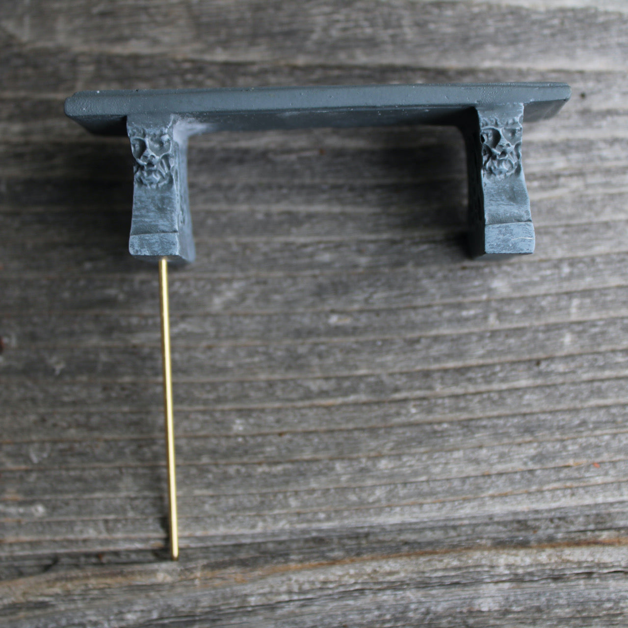 Miniature Garden Faux Stone Bench, Staked