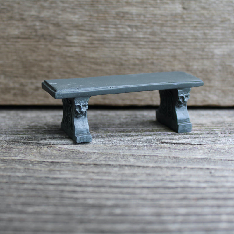 Miniature Garden Faux Stone Bench, Staked