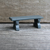 Miniature Garden Faux Stone Bench