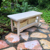 Garden Table with Storage Baskets