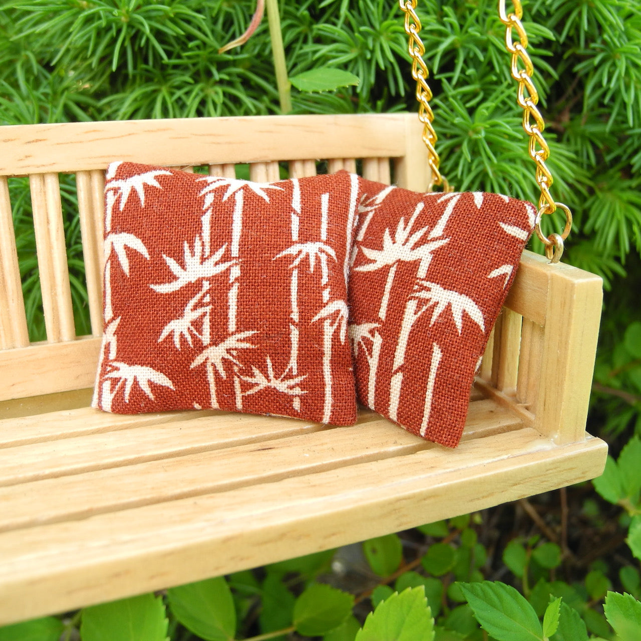 Mini Patio Cushions Set of 2 - Lucky Bamboo