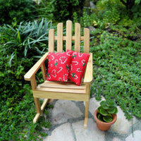 Mini Christmas Patio Cushions Set of 2 - Candy Canes