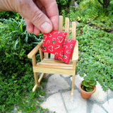 Mini Christmas Patio Cushions Set of 2 - Candy Canes