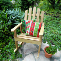 Mini Christmas Patio Cushions Set of 2 - Holiday Stripes