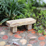Tiny Wood Garden Bench, Staked - Blonde