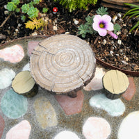 Miniature Stump Table and Chairs