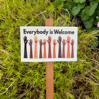 Miniature Garden Sign: Everybody is Welcome