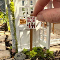 Miniature Garden Sign: Sow Peace, Grow Love