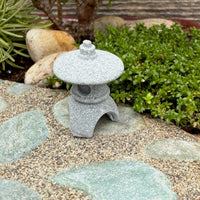 Mini Stone Lantern, Flat Top, Staked