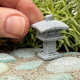 Mini Stone Lantern, Square, Staked