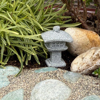 Mini Stone Lantern, Square, Staked