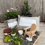 Complete Miniature Garden Kit with Plum Pine Shipping Included!