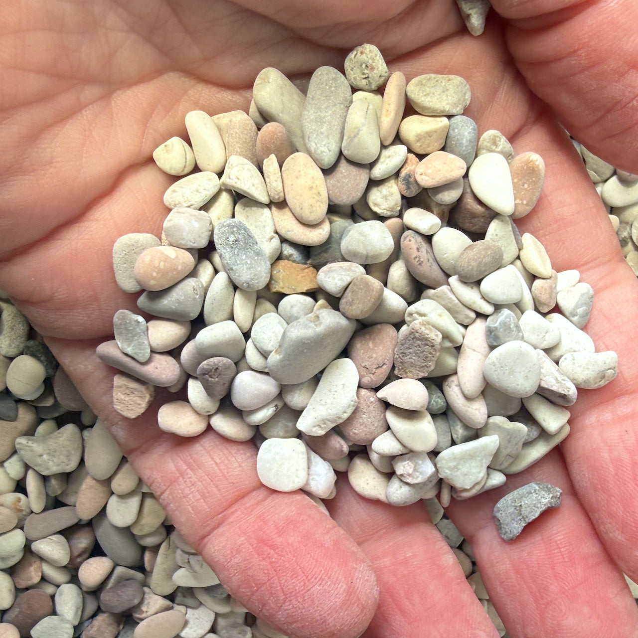 Mini Garden Pebbles, Small Mother Earth, Tumbled Stone
