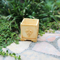 Fleur de Lis Planter Box, Ivory