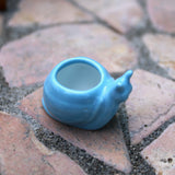 Miniature Snail Pot, Blue