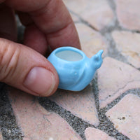 Miniature Snail Pot, Blue