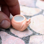 Miniature Snail Pot, Coral