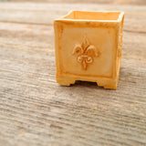 Fleur de Lis Planter Box, Tan