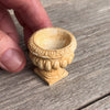 Mini Round Urn, Tan, Staked