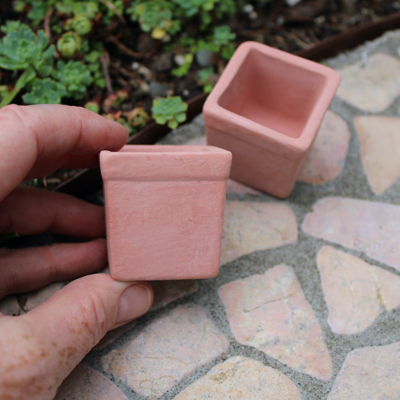 Terra Cotta Square Planter Set of 2