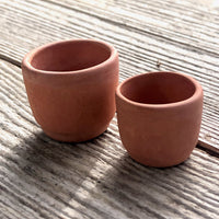 Terra Cotta Cylinder Planters, Set of 2