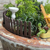 Brown Wood Fence, 18" with Stakes