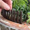 Brown Wood Fence, 18" with Stakes