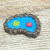 Tiny Lily Pad Pond, Kidney Shape
