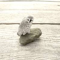 Mini Garden Snowy Owl