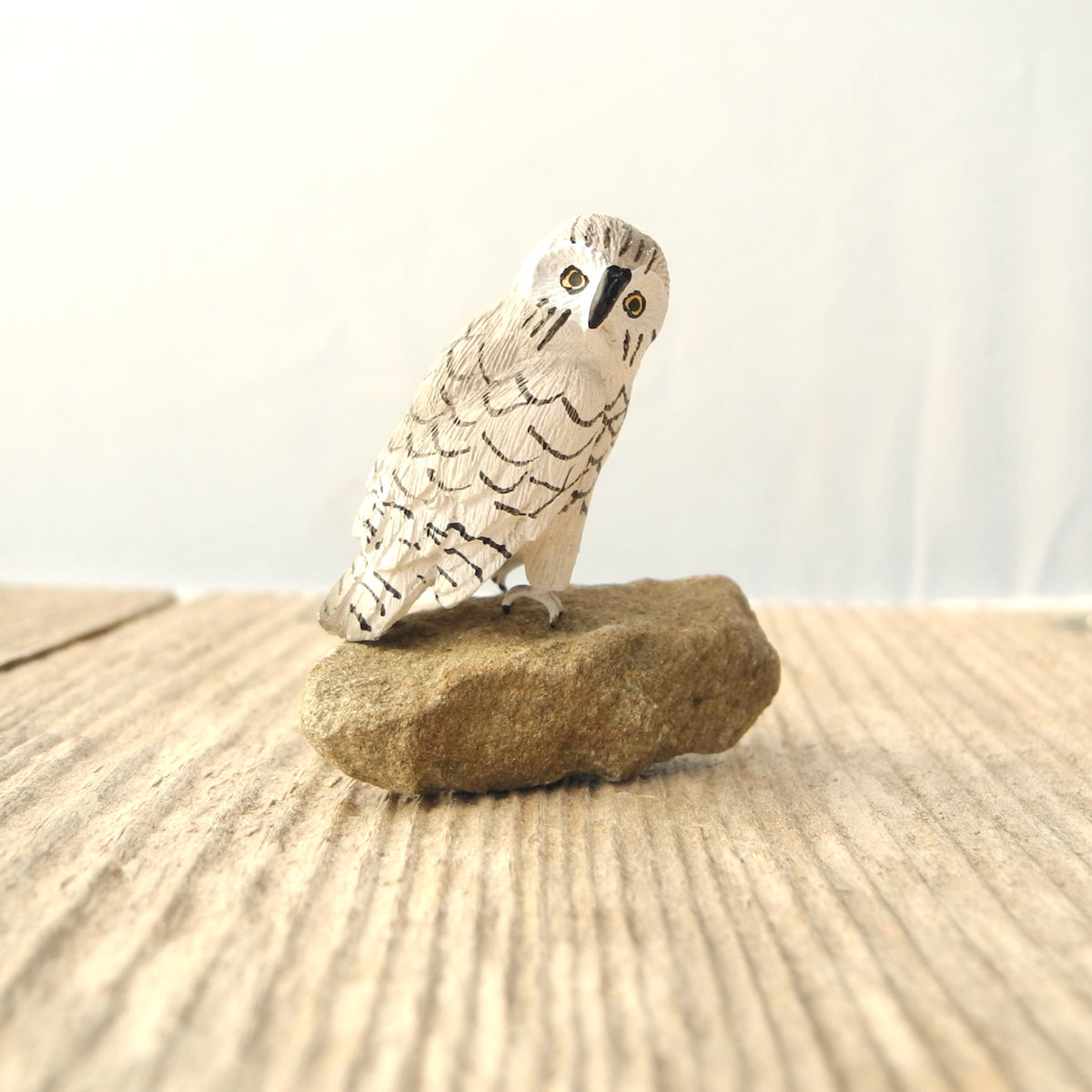 Mini Garden Snowy Owl
