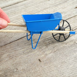 Blue Metal Wheelbarrow