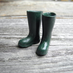 Miniature Green Garden Boots